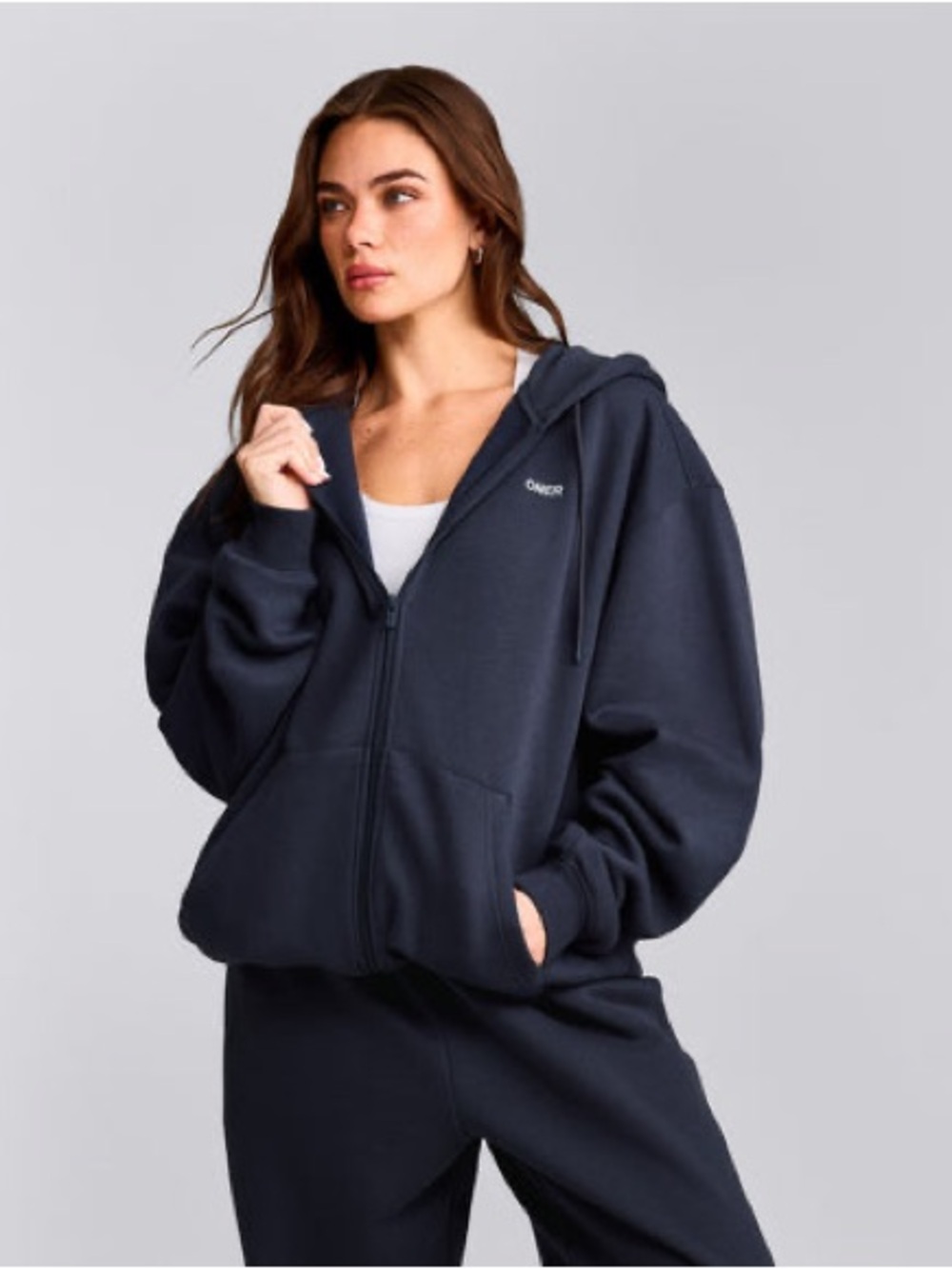 moving sale 💕 - ONER active true blue oversized zip up hoodie size small